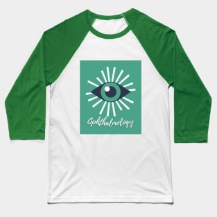 Ophthalmology in green Brafdesign Baseball T-Shirt